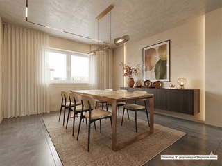 Maison 2 ch + grenier aménageable avec jardin & garage